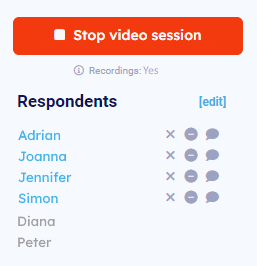 Middle panel - Respondents