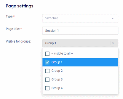 Project setup - multiple text chats